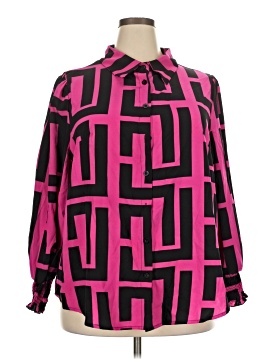 Shein Curve Long Sleeve Blouse (view 1)
