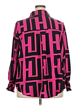 Shein Curve Long Sleeve Blouse (view 2)