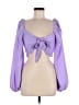 VICI 100% Polyester Purple 3/4 Sleeve Blouse Size L - photo 1