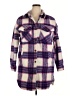 madden nyc 100% Polyester Plaid Purple Coat Size 3X - photo 1