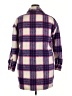 madden nyc 100% Polyester Plaid Purple Coat Size 3X - photo 2