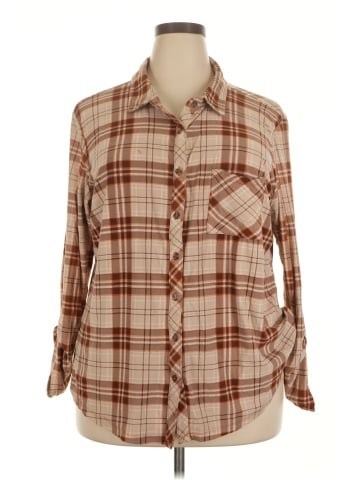 No Comment Long Sleeve Button-Down Shirt (view 1)
