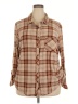 No Comment Plaid Brown Long Sleeve Button-Down Shirt Size 3X - photo 1