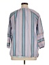 Lane Bryant Stripes Blue 3/4 Sleeve Button-Down Shirt Size 14 - photo 2