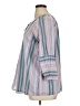 Lane Bryant Stripes Blue 3/4 Sleeve Button-Down Shirt Size 14 - photo 5