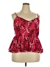 Torrid 100% Polyester Red Sleeveless Blouse Size 2X Plus (2) - photo 1