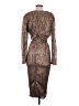 Lavish Alice 100% Polyester Metallic Brown Cocktail Dress Size 2 - photo 2