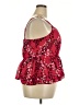 Torrid 100% Polyester Red Sleeveless Blouse Size 2X Plus (2) - photo 4