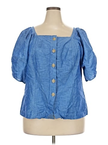 Ann Taylor Short Sleeve Blouse (view 1)
