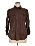 Chico's Brown Long Sleeve Button-Down Shirt Size XL - photo 1