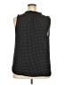 Beacon 100% Polyester Polka Dots Black Sleeveless Blouse Size XXL - photo 2