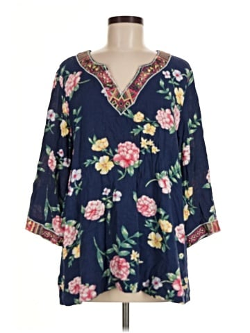 Belle By Kim Gravel 3/4 Sleeve Blouse (view 1)