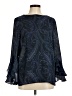 Chaps 100% Polyester Blue Long Sleeve Blouse Size M - photo 1
