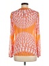 Rose + Olive Orange Long Sleeve Blouse Size M - photo 2