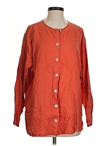 Ann Taylor 3/4 Sleeve Button-Down Shirt (view 1)