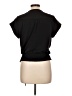 Nine West 100% Polyester Black Short Sleeve Blouse Size L - photo 2