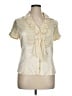 Etcetera Ivory Short Sleeve Blouse Size 14 - photo 1