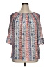 New Directions Blue 3/4 Sleeve Blouse Size XL - photo 1