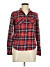 Active USA 100% Cotton Plaid Red Long Sleeve Button-Down Shirt Size M - photo 1
