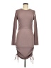 Love Tree Solid Gray Casual Dress Size M - photo 1