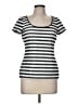 White House Black Market Silver Short Sleeve Top Size M - photo 1