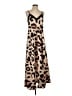 Shein Animal Print Tan Brown Casual Dress Size 4 - photo 1