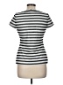 White House Black Market Silver Short Sleeve Top Size M - photo 2