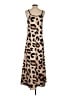 Shein Animal Print Tan Brown Casual Dress Size 4 - photo 2
