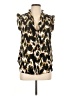DKNY 100% Polyester Brown Sleeveless Blouse Size L - photo 1