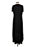 NY Collection Solid Black Casual Dress Size L (petite) - photo 2