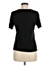 Paul Stuart 100% Silk Black Short Sleeve Top Size M - photo 2