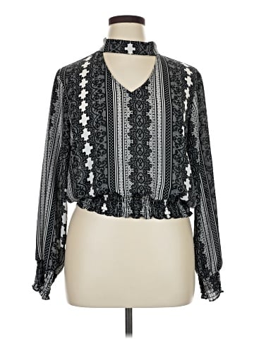 Bold Elements Long Sleeve Blouse (view 1)