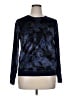 NANETTE Nanette Lepore Paisley Blue Pullover Sweater Size XL - photo 1