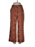 Assorted Brands 100% Polyester Animal Print Brown Casual Pants Size 30 waist (estimated) - photo 1
