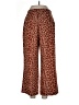 Assorted Brands 100% Polyester Animal Print Brown Casual Pants Size 30 waist (estimated) - photo 2