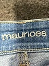 Maurices Graphic Blue Denim Shorts Size 15 - 16 - photo 3