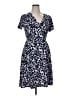 Leota Print Blue Casual Dress Size XL - photo 1