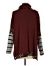 First Love Animal Print Burgundy Turtleneck Sweater Size M - photo 2