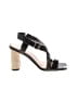 J.Crew 100% Leather Black Sandals Size 9 - photo 1