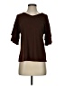Shein Brown Short Sleeve Top Size S - photo 1