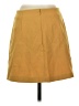 Uniqlo Solid Yellow Casual Skirt Size S - photo 2