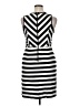 Ann Taylor LOFT Stripes Black Cocktail Dress Size 14 - photo 2