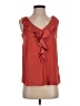 LC Lauren Conrad 100% Polyester Red Sleeveless Blouse Size XS - photo 1
