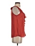 LC Lauren Conrad 100% Polyester Red Sleeveless Blouse Size XS - photo 4