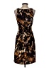 Bisou Bisou Print Brown Casual Dress Size 4 - photo 2