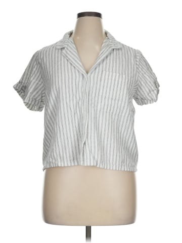 Banana Republic Factory Store Short Sleeve Blouse (view 1)