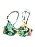 Unbranded Tropical Green Swimsuit Top Size L - photo 1