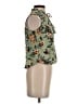 Self Esteem 100% Rayon Green Sleeveless Blouse Size S - photo 4
