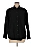 Gap 100% Cotton Solid Black Long Sleeve Button-Down Shirt Size M - photo 1
