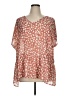 Haptics Orange Short Sleeve Blouse Size 1X - photo 1